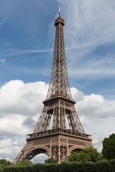 Eiffel tower, main attraction of Paris, capital city of France
