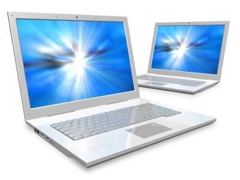 Laptops: networking and mobility concept