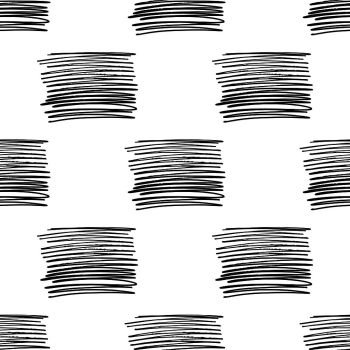 Vector seamless pattern with brush stripes . Black color on white background. Hand painted grange line texture. Ink geometric vertical elements. Simple kid style. Repeat fabric print for cloth.. Vector seamless pattern with brush stripes . Black color on white background. Hand painted grange line texture. Ink geometric vertical elements. Simple kid style. Repeat fabric print for cloth