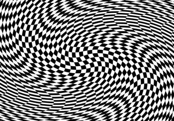 Hypnotic optical illusion in black and white color. Vision 3D geometric background. Abstract optic modern shape in circle. Creative wallpaper for web, print, card, screen. Hypnotic optical illusion in black and white color. Vision 3D geometric background. Abstract optic modern shape in circle. Creative wallpaper for web, print, card, screen.