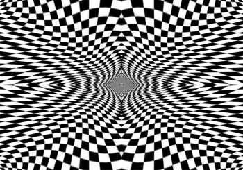 Hypnotic optical illusion in black and white color. Vision 3D geometric background. Abstract optic modern shape in circle. Creative wallpaper for web, print, card, screen. Hypnotic optical illusion in black and white color. Vision 3D geometric background. Abstract optic modern shape in circle. Creative wallpaper for web, print, card, screen.