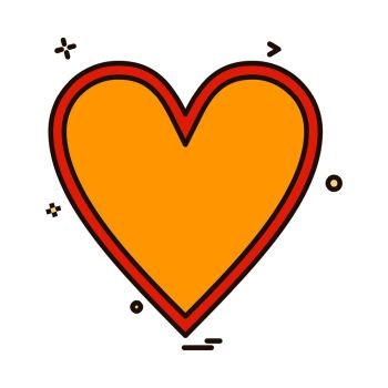 Valentine’s day icon design vector 