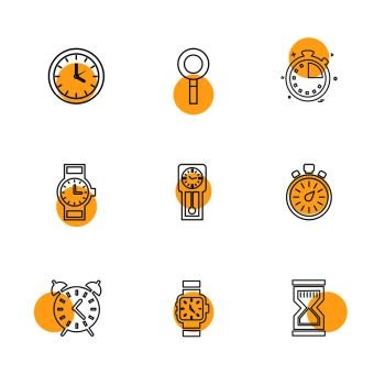 time , watch , clock , alarm , times , timer , icon, vector, design,  flat,  collection, style, creative,  icons