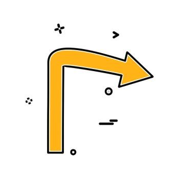 Direction arrow icon design vector 