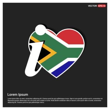 South Africa flag design vector