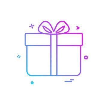 gift box birthday surprise icon vector design