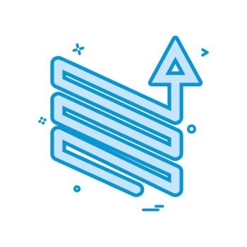 arrow downs up ups icon vector design