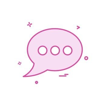 chat bubble talk icon vector design