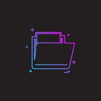 Folder icon design vector 