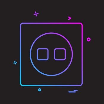 Switch icon design vector