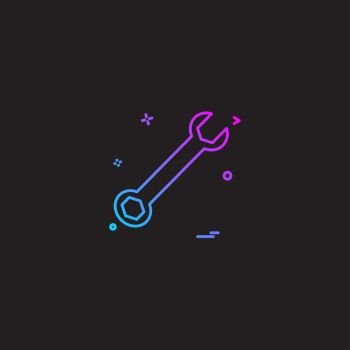 wrench icon vector design