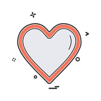 Valentine’s day icon design vector 