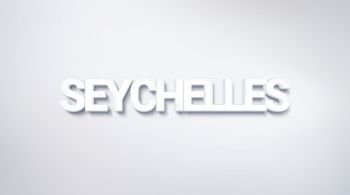 Seychelles, text design. calligraphy. Typography poster. Usable as Wallpaper background