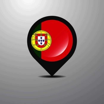 Portugal Map Pin