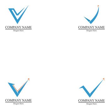 V Letter Logo Business vector design