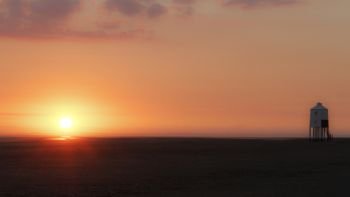 Burnham on sea Lighthouse beach Sunset