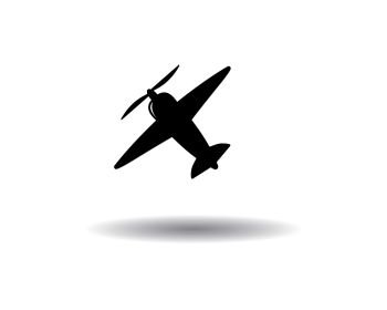 Airplane icon vector illustration design Logo Template - Vector