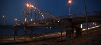 Pedestrian Bridge in Kyiv across Dnipro