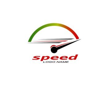 speed logo icon design illustration vector template