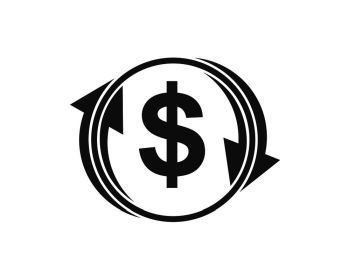 money changer logo icon  vector design