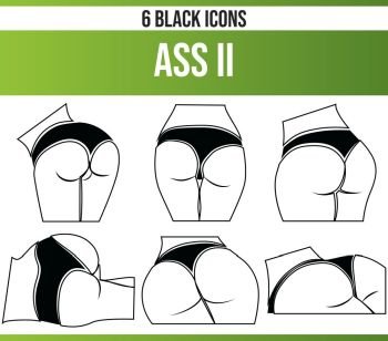Black pictograms / icons about erotic women. This icon set is perfect for creative people and designers who need the theme of erotic women in their graphic designs.
. Black Icon Set Ass II
