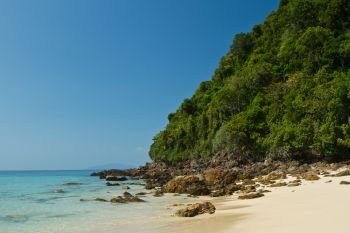 Coastal landscape in Krabi in Thailand