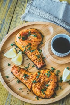 Hasselback Butternut Squash on a tray