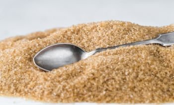 Spoon in brown sugar