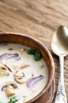 Thai coconut cream soup