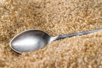 Spoon in brown sugar