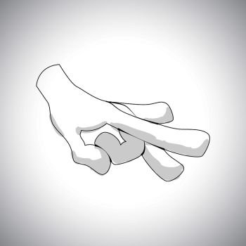 Comics Hand icon. Schelbany sign for web and mobile devices. Comics Hand icon