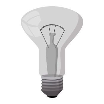 Decorator bulb icon in cartoon style on a white background. Decorator bulb icon, cartoon style