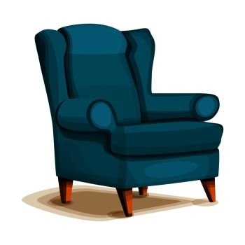 Armchair icon. Cartoon of armchair vector icon for web design isolated on white background. Armchair icon, cartoon style