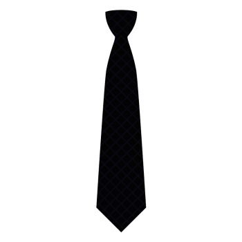 Black tie icon. Flat illustration of black tie vector icon for web design. Black tie icon, flat style