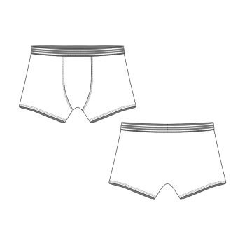 Vector illustration of men s underpants. man underwear. Technical sketch boxer shorts.. man underwear. Technical sketch boxer shorts isolated