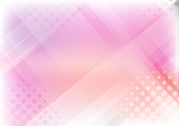 Abstract background pink and gray geometric shapes overlapping with halftone effect. Modern concept. Vector illustration