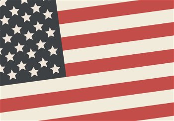 USA background. Flag of United States of America. American vector illustration. 