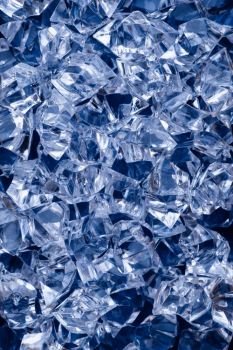 Crushed ice surface, abstract background. Ice background