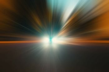 Abstract night acceleration speed motion blurred background