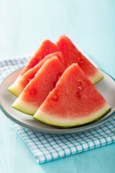 red watermelon slices, summer fruit