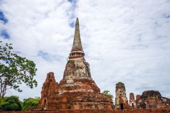 Wat Phra Mahathat temple, Ayutthaya, Thailand. Wat Mahathat temple, Ayutthaya, Thailand