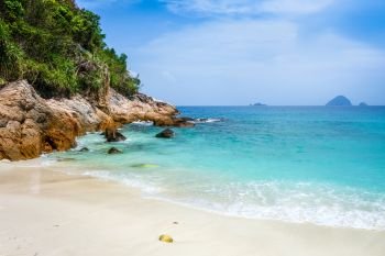 Romantic beach in Perhentian Islands, Terengganu, Malaysia. Romantic beach, Perhentian Islands, Terengganu, Malaysia