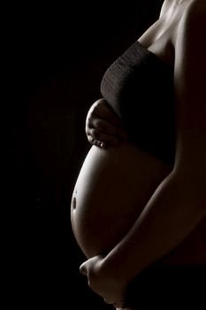 Pregnancy Tummy Photo expectant mother lighting