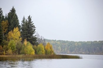 Autumn Northern Saskatchewan wilderness prestine rural scenic
