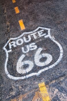 The mythical Route 66 sign in USA.