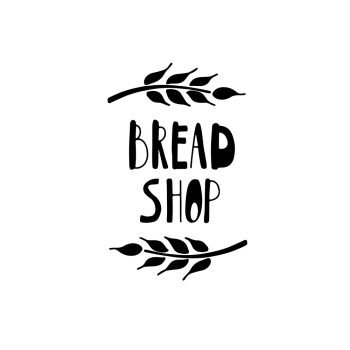  Bakery, dessert shop or bakehouse logo, tag or label design. Text and wheat spike on white background. Home baking logotype lettering phrase.  Bakery, dessert shop or bakehouse logo, tag or label design. Home baking logotype lettering phrase
