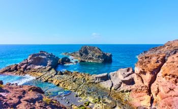 Rocky coast of Tenerife Island, The Canaries
