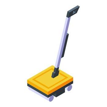 Washing mop icon isometric vector. Cleaning floor. Cleaner routine. Washing mop icon isometric vector. Cleaning floor