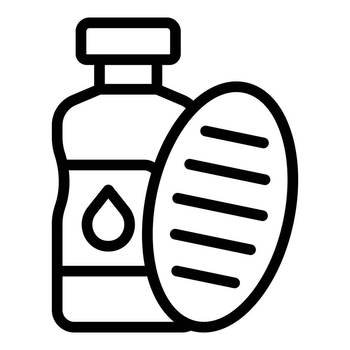 Bomb shelter shampoo icon outline vector. Safety defense. War room. Bomb shelter shampoo icon outline vector. Safety defense