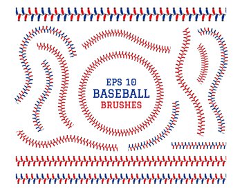 Baseball lace stitch. Softball seam. Leather brush thread sew. Base ball texture for logo. Circle or line sewing. Play competition sport. Hardball binder stripe. Curve stitches set. Vector pattern. Baseball lace stitch. Softball seam. Leather brush thread. Base ball texture for logo. Circle or line sewing. Competition sport. Hardball binder stripe. Curve stitches set. Vector pattern